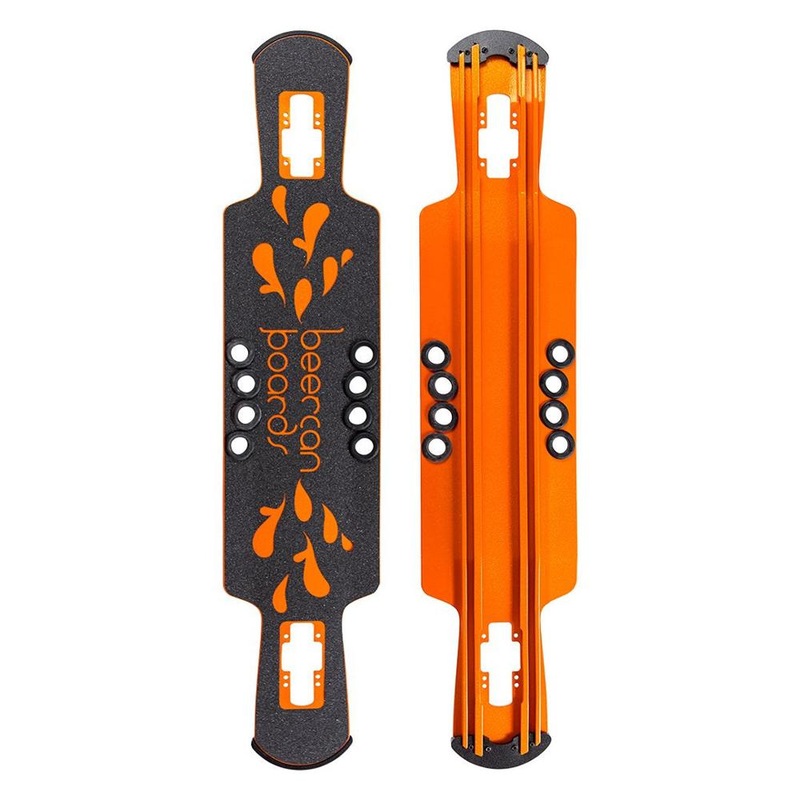Beercan Orange 37″ Kegger Lite Drop Through Longboard Deck Deck