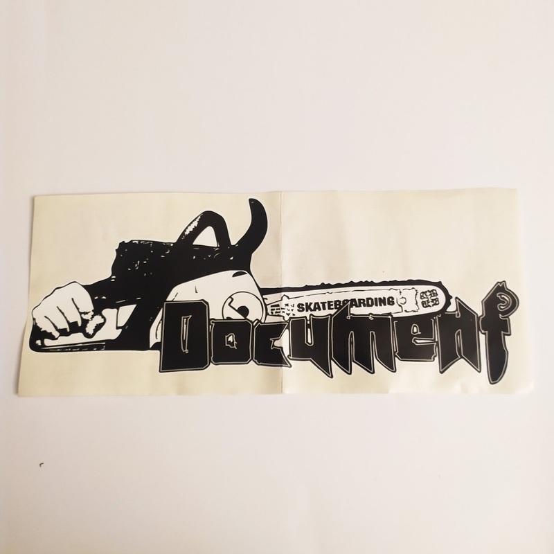 Document Skateboard Magazine Sticker (creased)