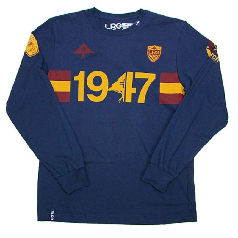 LRG Strictly Business Long Sleeve T Shirt Navy Medium