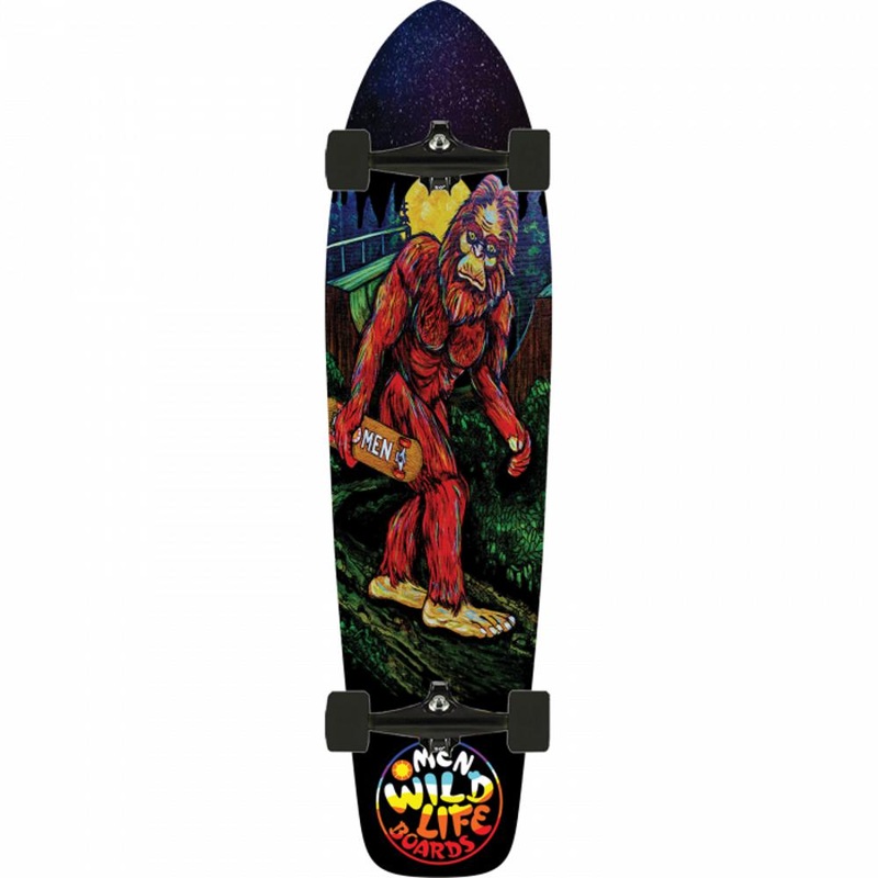 Omen Circle Bigfoot 40″ Kicktail Longboard Complete