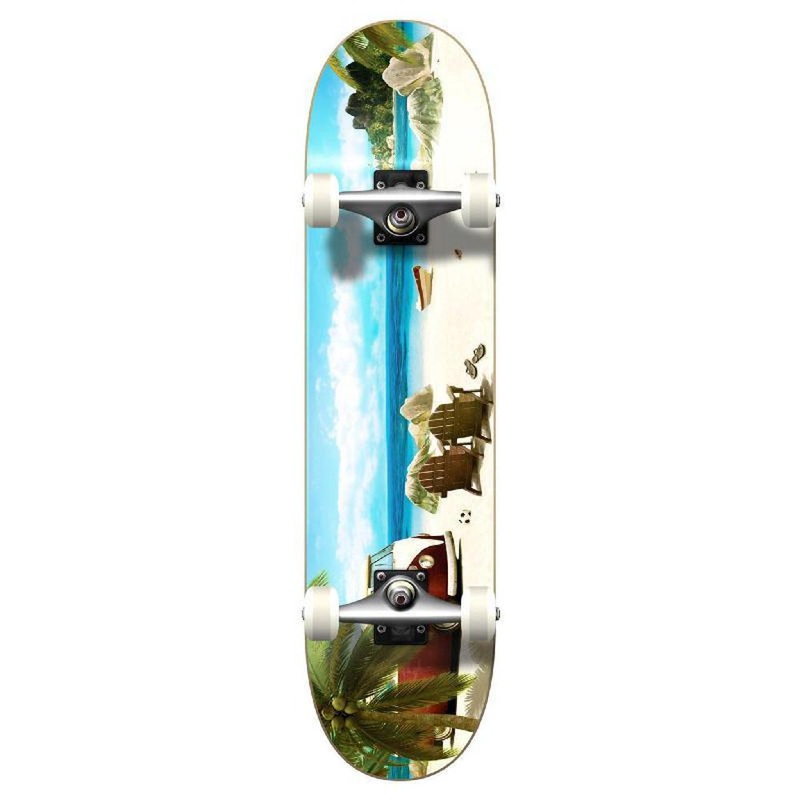Punked Graphic Getaway Complete Skateboard Complete