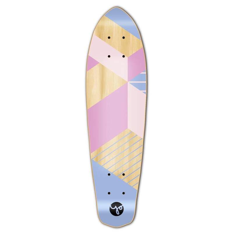 Punked Micro Cruiser Deck- Geometric Series – Purple Deck