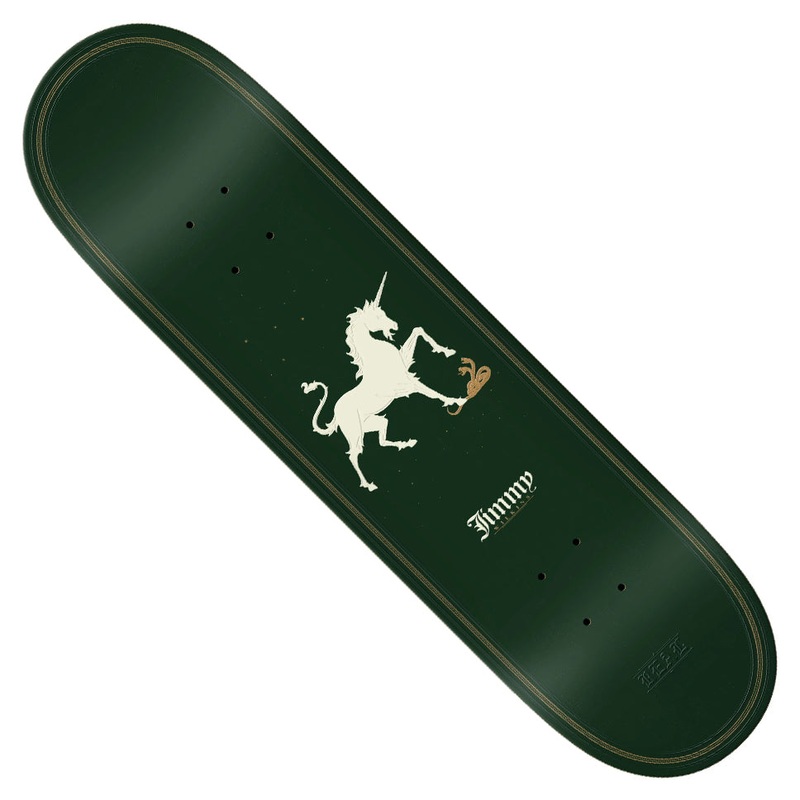 Real Jimmy WIlkins Unicorn Deck Green 8.38 x 32.25 WB:14.5