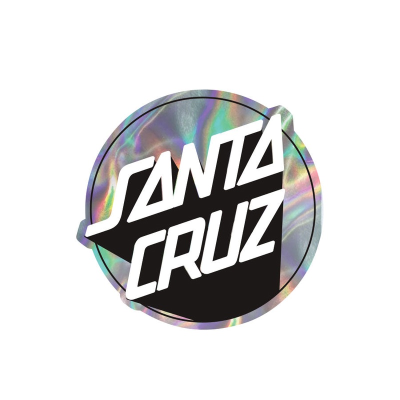 Santa Cruz Delta Shadow Dot Metallic 3″ Sticker