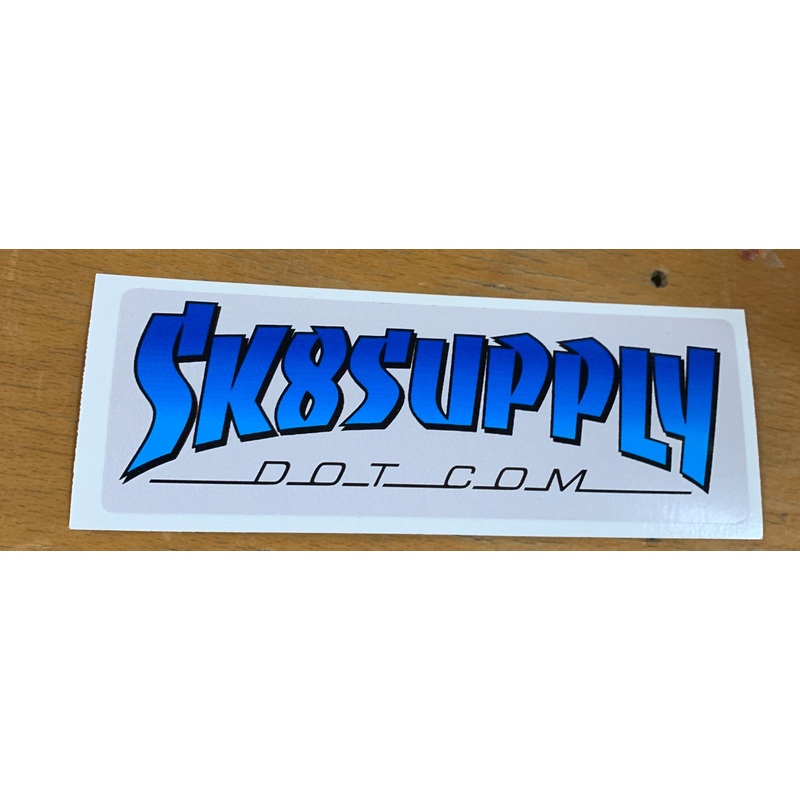 SK8supply Skateboard Shop Sticker BLUE
