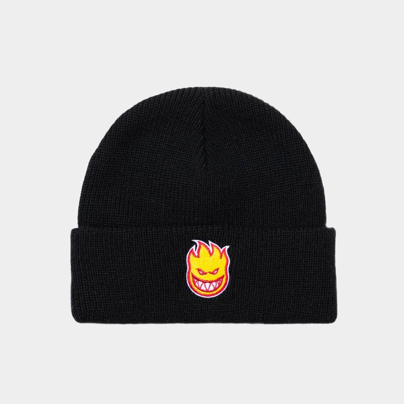 Spitfire Bighead Fill Cuff Beanie – Black / Red / Gold