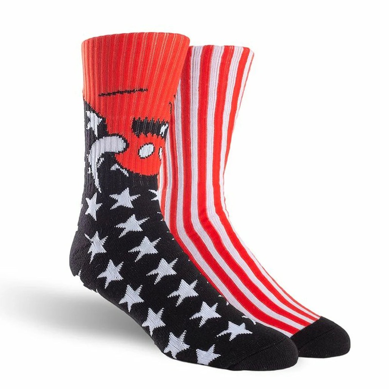 Toy Machine American Monster Red/Black Socks American Monster Red/Black One Size
