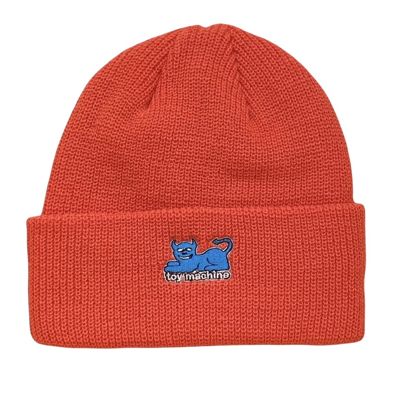Toy Machine Beanie Devil Cat Dock Red OS Red