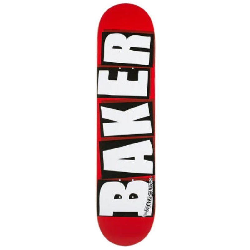 Baker Brand Logo Skateboard Deck Red/White 8.5″ 8.5″