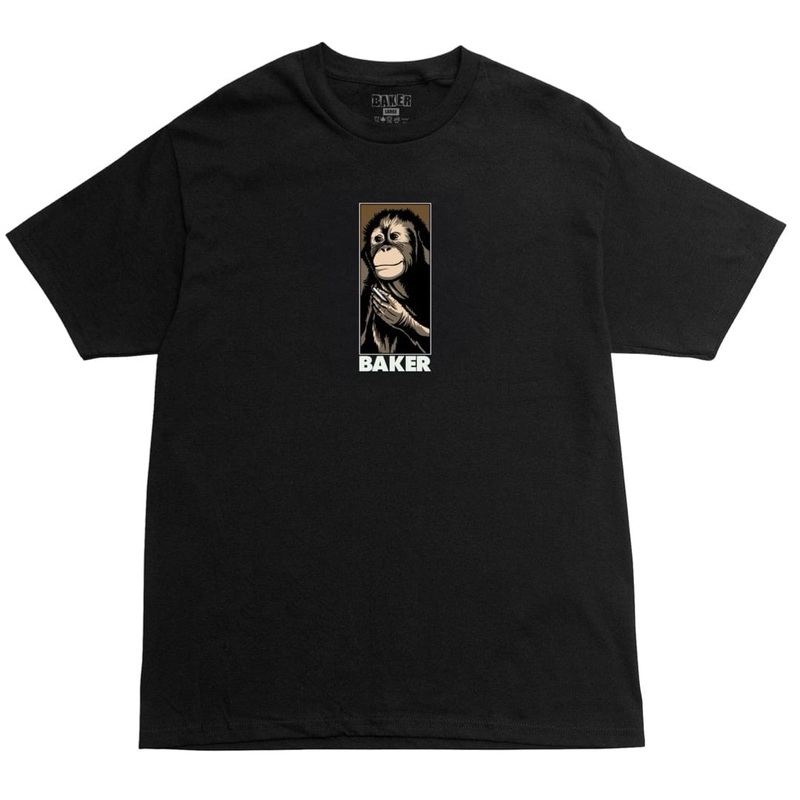 BAKER SKATEBOARDS SMOKING CHIMP T SHIRT L