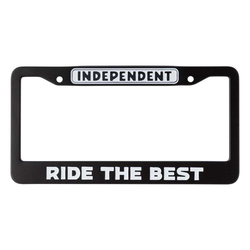 Bar Logo Independent License Plate Frame Black OS