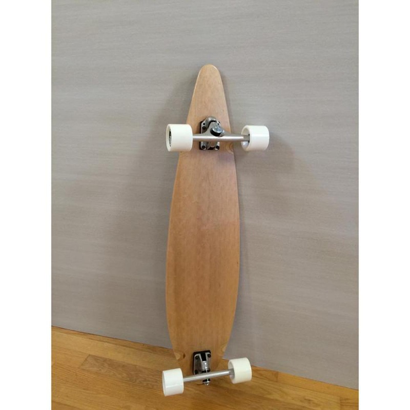 Blank Pintail Longboard 40″ with White Stella Wheels – Complete