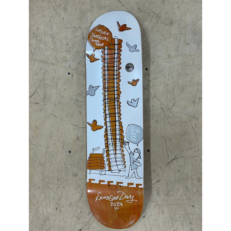 KROOKED DLX SKATE SHOP DAY 2024 SHOPKEEPER DECK 8.25