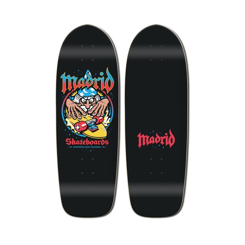 Madrid Falu Wizard 9.5″ Skateboard Deck Only Black