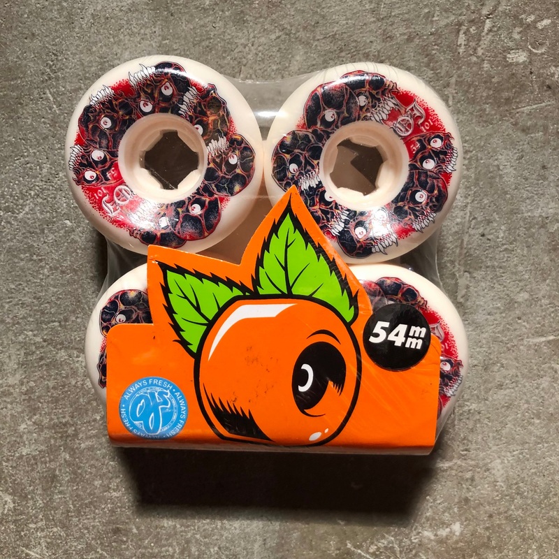 OJ Wheels – Grey Matter Juice Original White Hardline Wheels – 54mm 101a