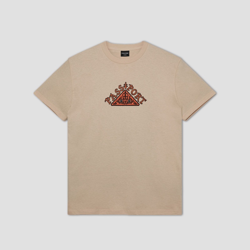PassPort Manuscript T-Shirt Sand Small