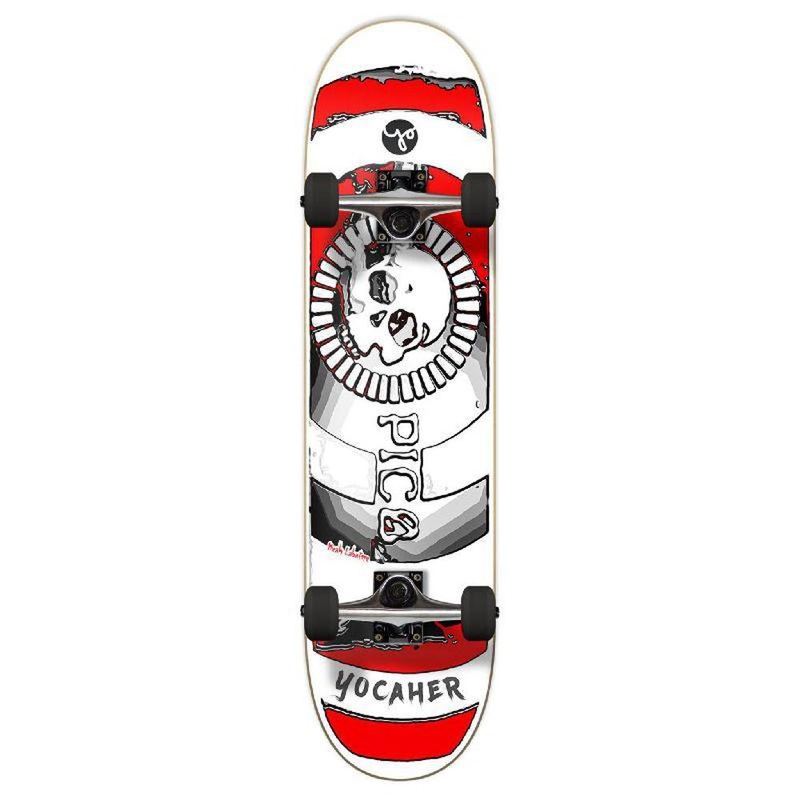 Punked Graphic Complete Skateboard 7.75 Inch – Micah Labatore – Death Do Us Part – Red Complete