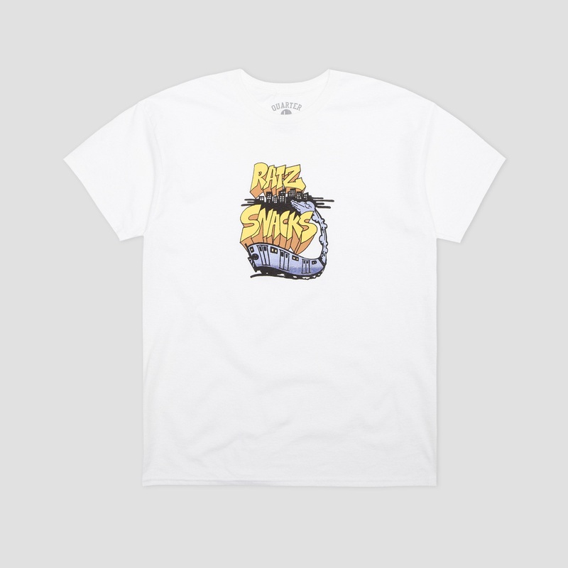 Quartersnacks Rat Ratz Train T-Shirt White Small