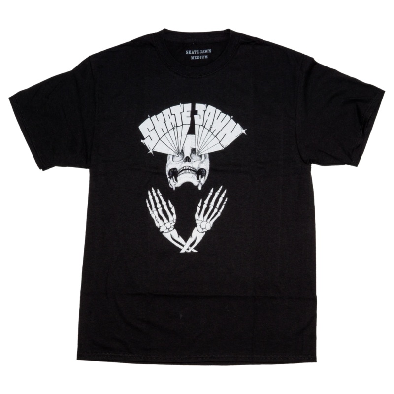 Skate Jawn Lazer Skull T-Shirt Black LG