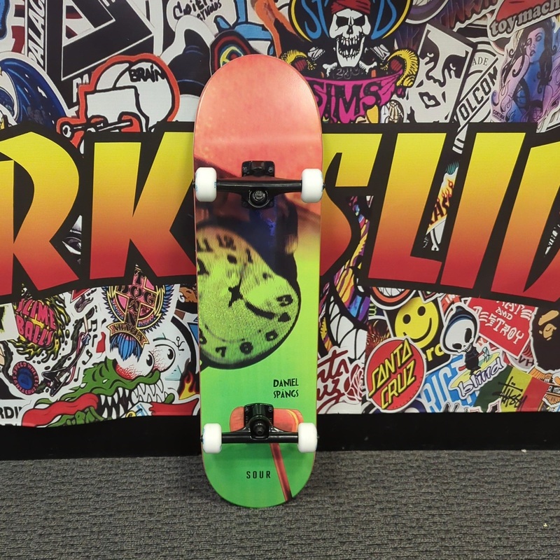 SOUR SOLUTION SPANGS “ALARM” 8.125″ COMPLETE SKATEBOARD
