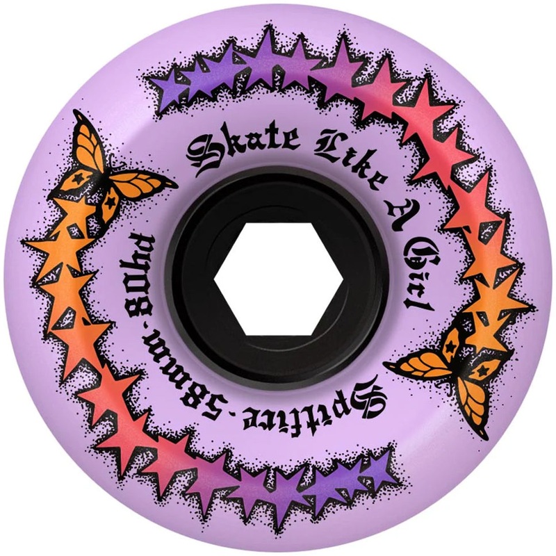 Spitfire Skate Like A Girl Evolution 80HD Cruiser Wheels Lavender 58mm