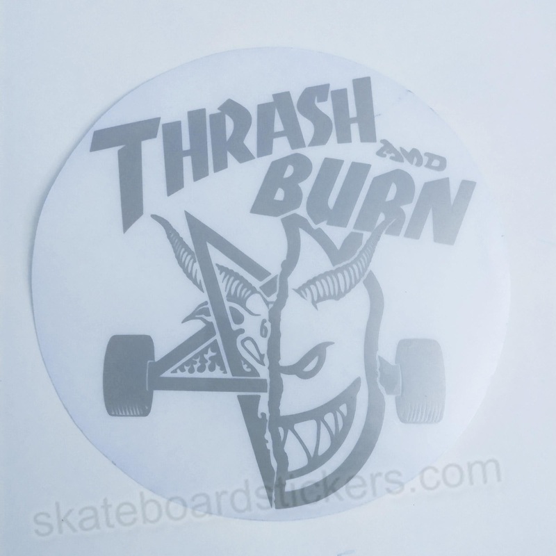 Spitfire x Thrasher “Thrash and Burn” Skate Sticker