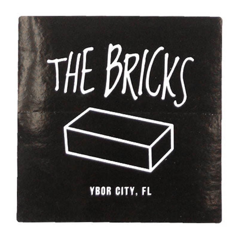 The Bricks Square Logo Sticker Black N/A