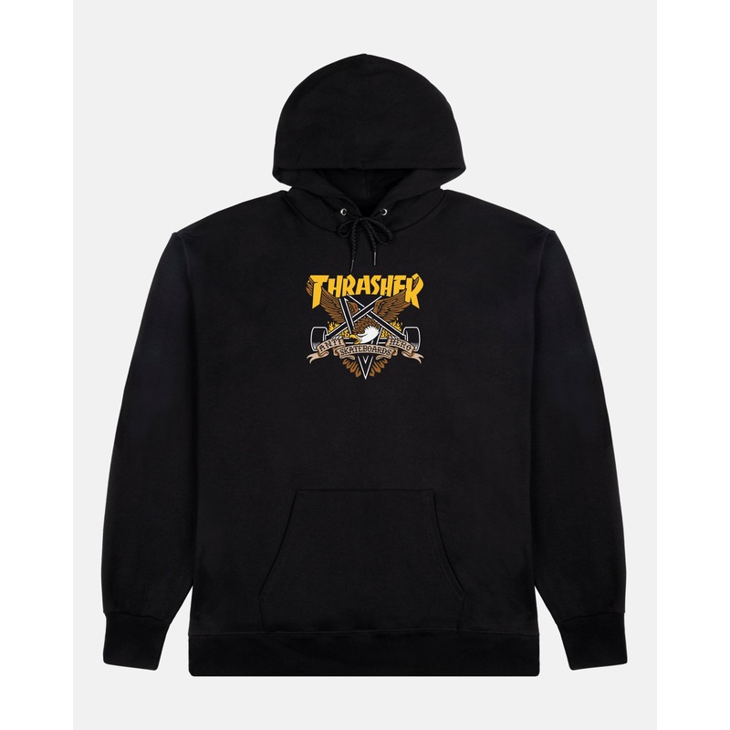 THRASHER X ANTI-HERO EAGLEGRAM HOODED SWEATSHIRT Small