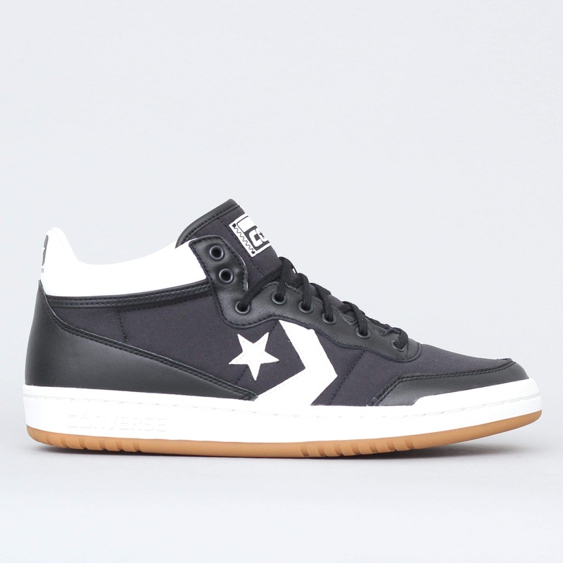 Converse Fastbreak Pro Mid Shoes Black / White / Gum UK7