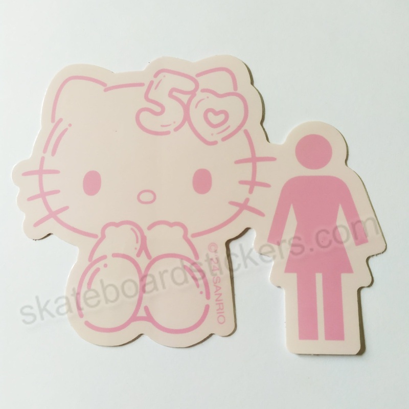 Hello Kitty 50th Anniversary – A Girl Skateboards X Sanrio Collaboration Skate Sticker