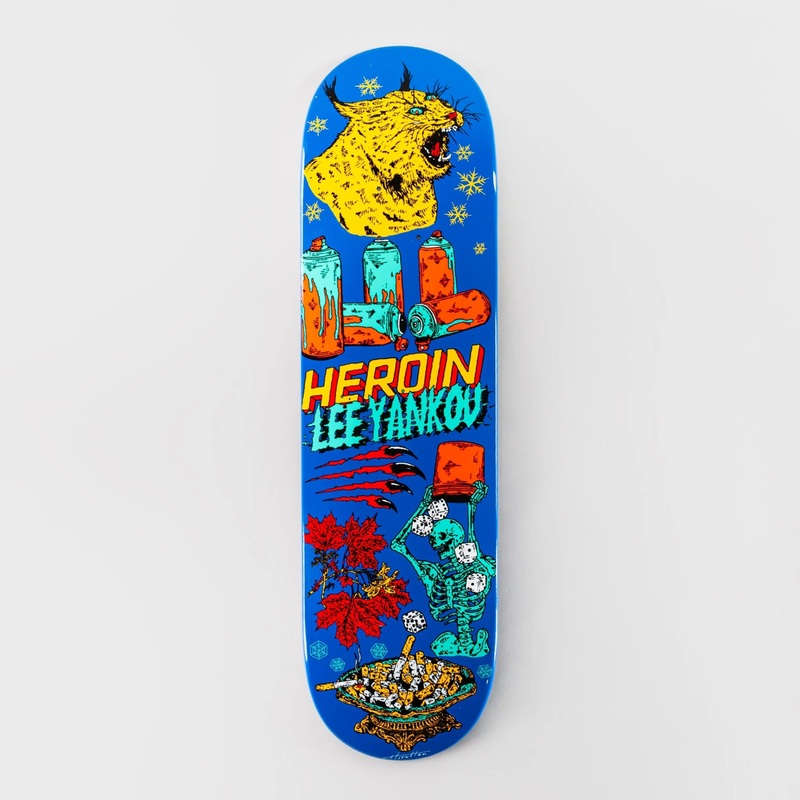 Heroin 8.25″ Lee Yankou Life Deck – Blue 8.25″