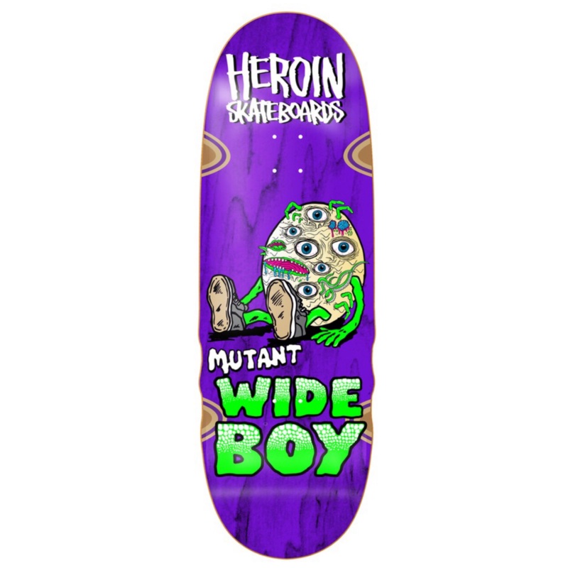 Heroin Team Mutant Wide Boy 10.28″ Skateboard Deck 10.28″ WB 14.25″