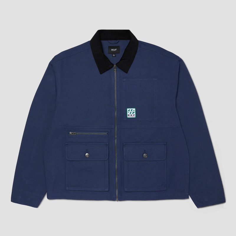 HUF Chilton Chore Jacket Navy Small