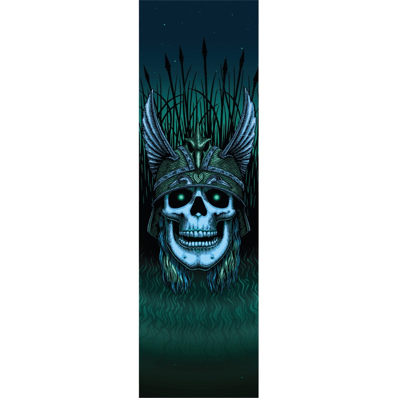 Powell Peralta Andy Anderson Green Skull Graphic Premium Skateboard Grip Tape 9 x 33
