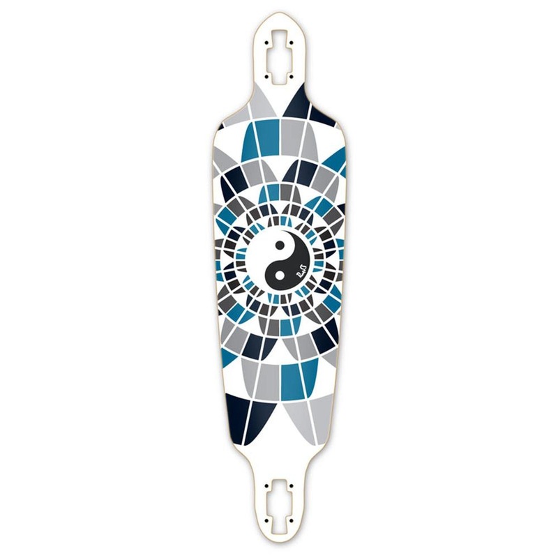 Punked Drop Through Yin Yang 41″ Longboard Deck Deck