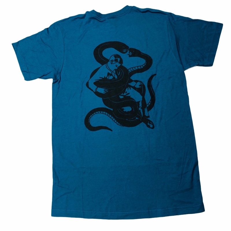 RELIEF SNAKE TEE SLATE BLUE S