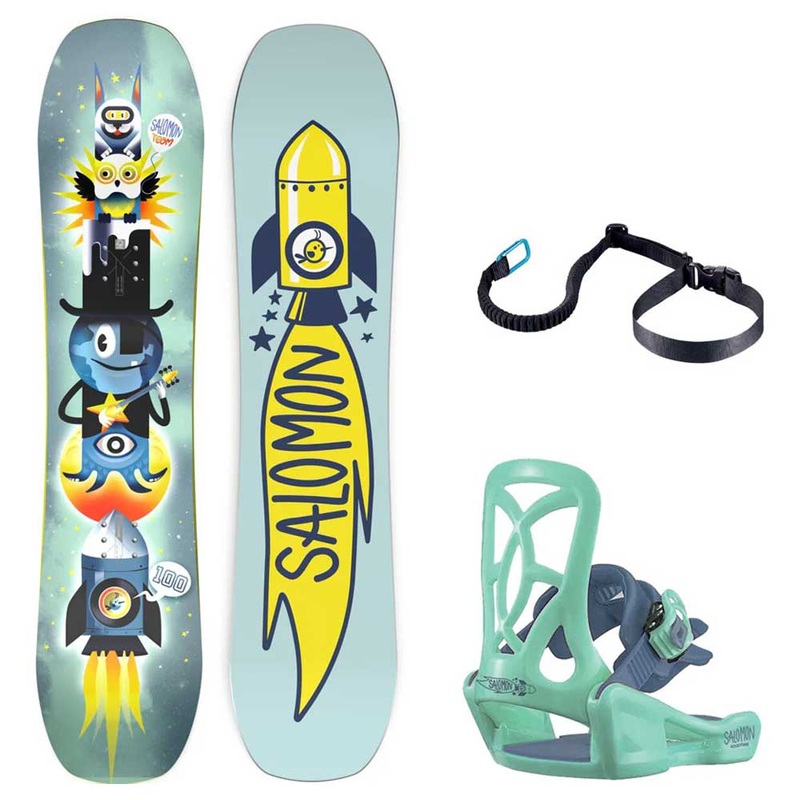 Salomon Team Package Grom Snowboard and Bindings 2025 90