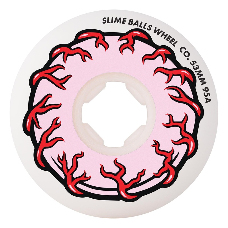 Slime Balls Pink Eyes Vomit Mini 53mm 95a Skateboard Wheels