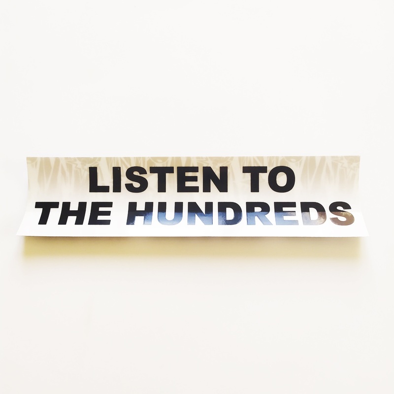The Hundreds Skateboard Sticker – Listen To The Hundreds – 19cm across approx