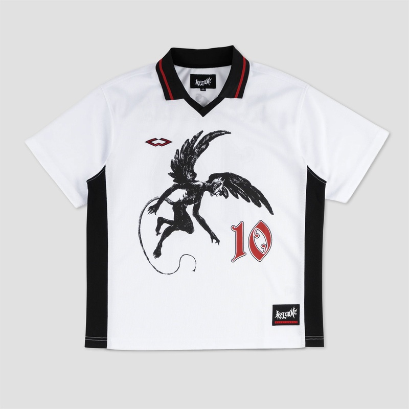 Welcome Angel Soccer Jersey White Medium