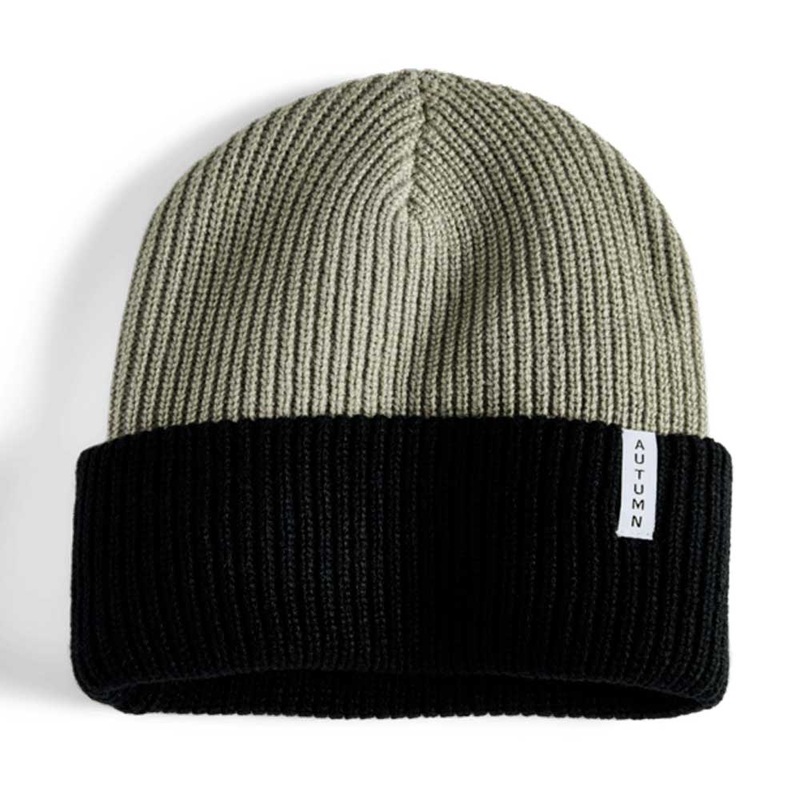 Autumn Youth Blocked Beanie 2025 Black
