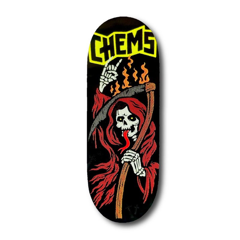 Chems “Red Ghoul” Fingerboard Deck 29mm Mid-Pro Popsicle