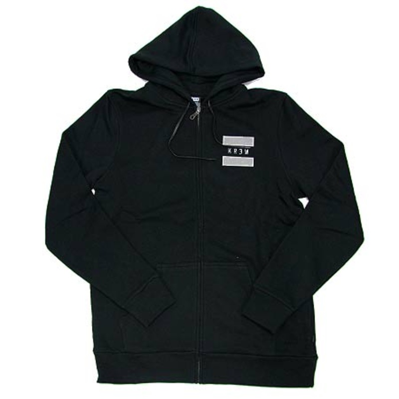 KR3W (Krew) Equal Zip-Up Hooded Sweatshirt Black Large