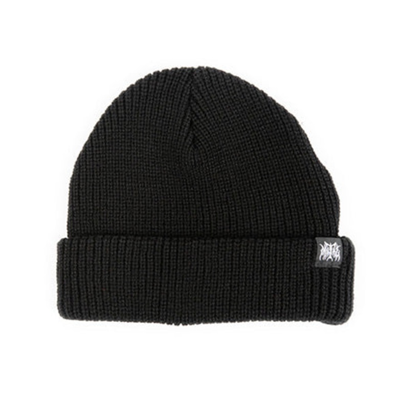 Metal Skateboards Logo Flip Beanie Black One size fits all