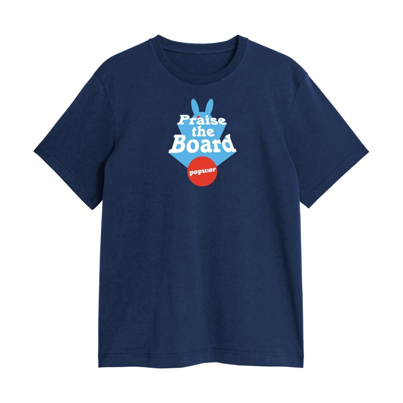 Popwar Praise The Board T-Shirt Navy M