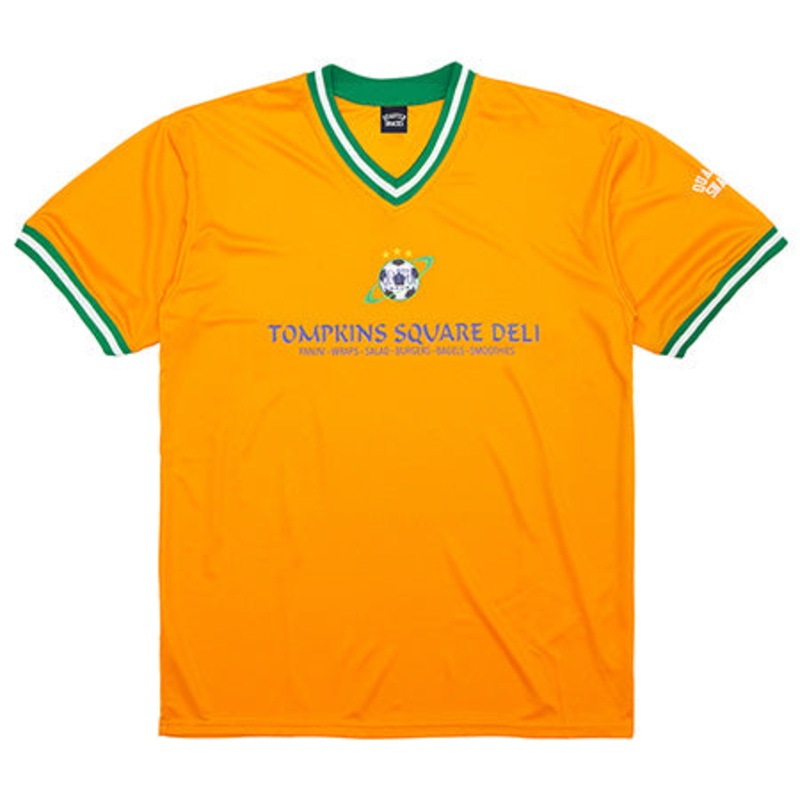Quartersnacks Deli Squad Soccer Jersey Yellow/ Green Medium
