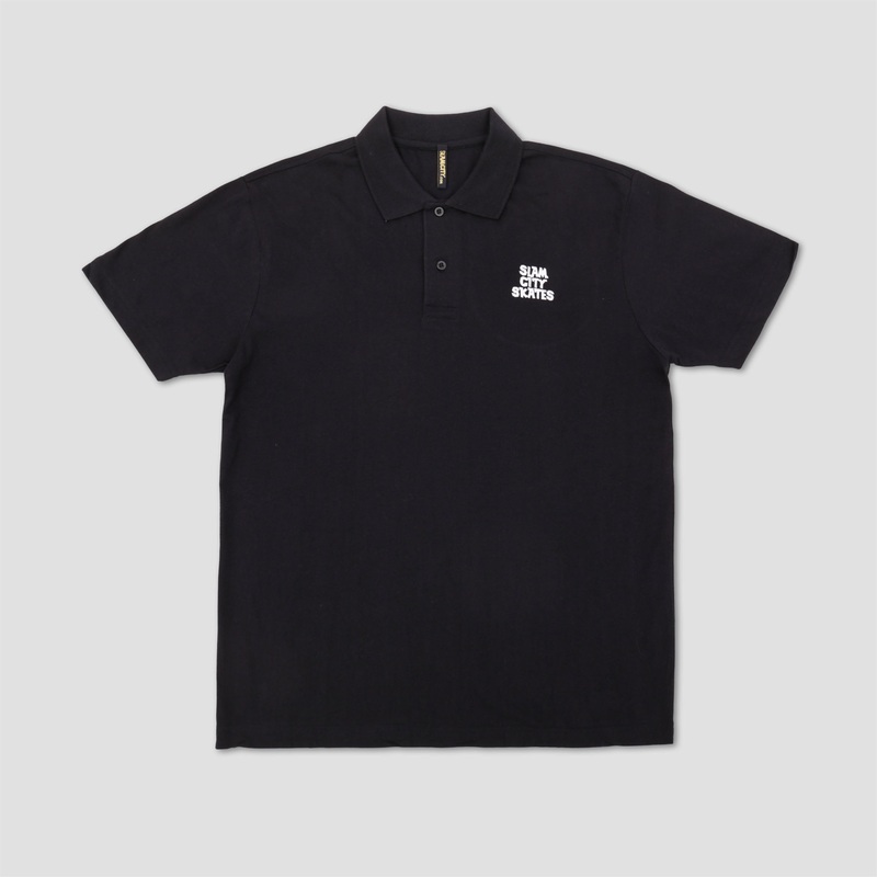 Slam City Skates Classic Polo Black Small