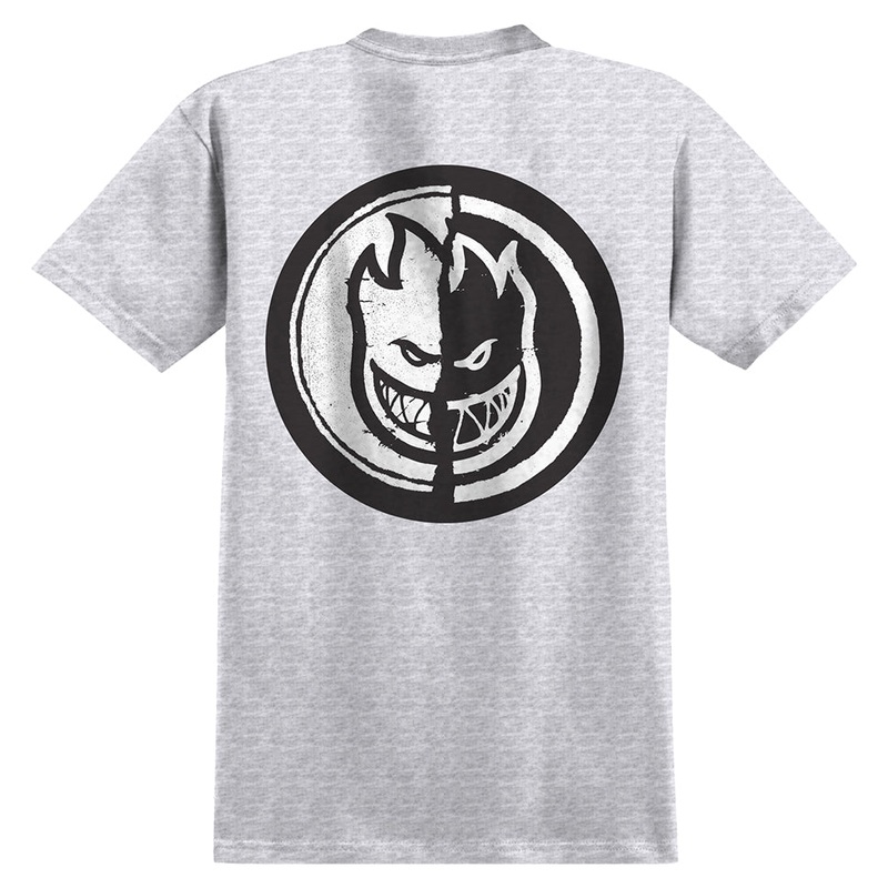 Spitfire Yin Yang T Shirt Ash Small