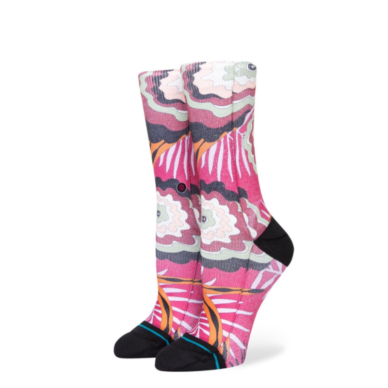 Stance Unwind Poly Crew Socks Medium Magenta