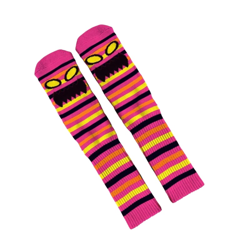 Toy Machine Socks – Monster Mini Stripe Pink